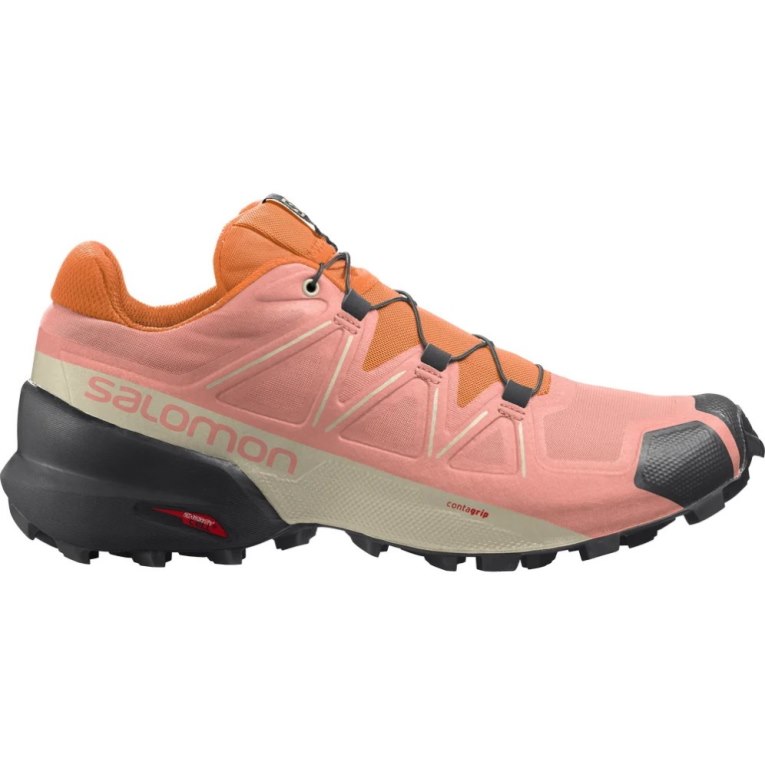 Pink / Orange Salomon Speedcross 5 Women\'s Trail Running Shoes | IE CQ6072